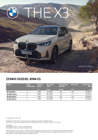 BMW X3 - cennik 2024-0